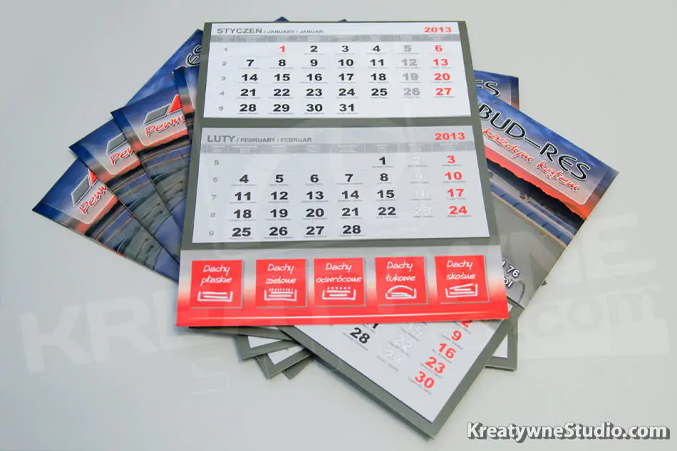 kalendaria druk offsetowy